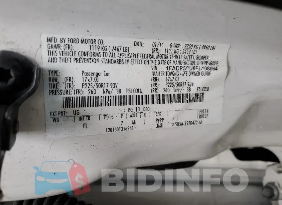 1FADP5CU8FL108064 Photo# 12