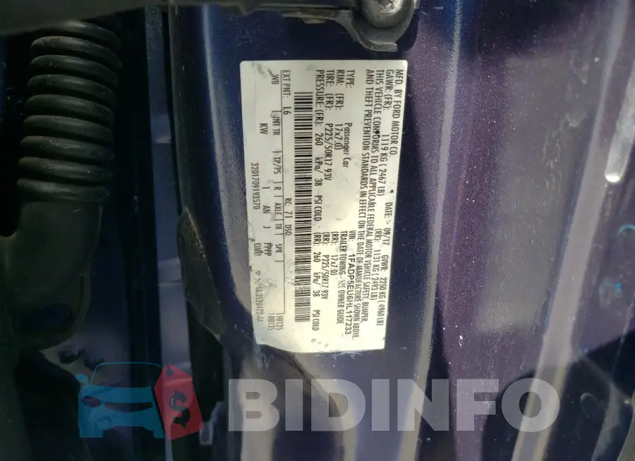 1FADP5EU6HL117233 Photo# 13