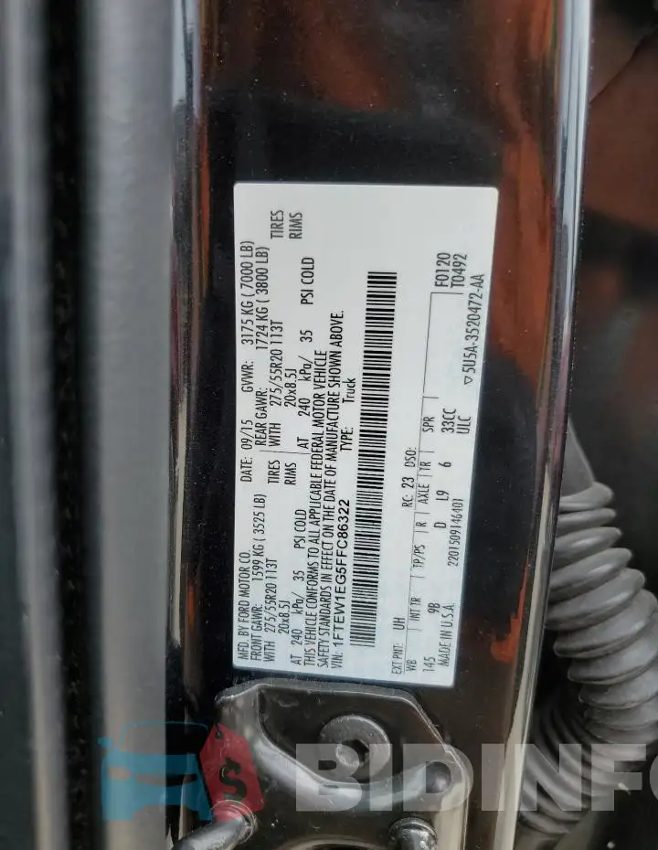 1FTEW1EG5FFC86322 Photo# 12