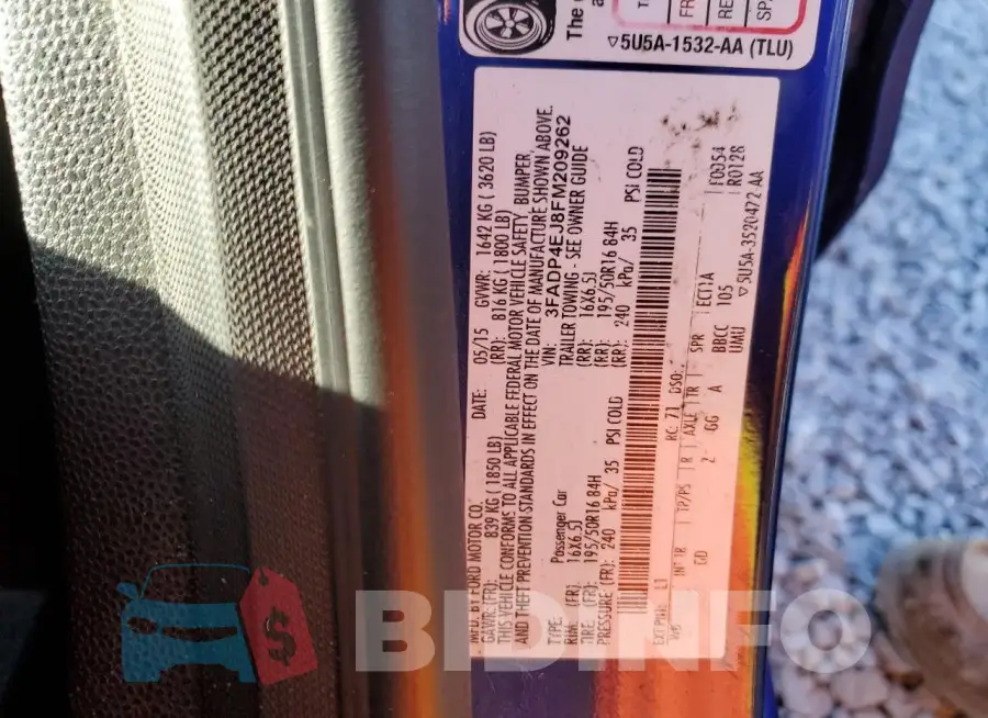 3FADP4EJ8FM209262 Photo# 12
