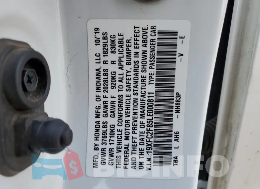 19XFC2F85LE000811 Photo# 13