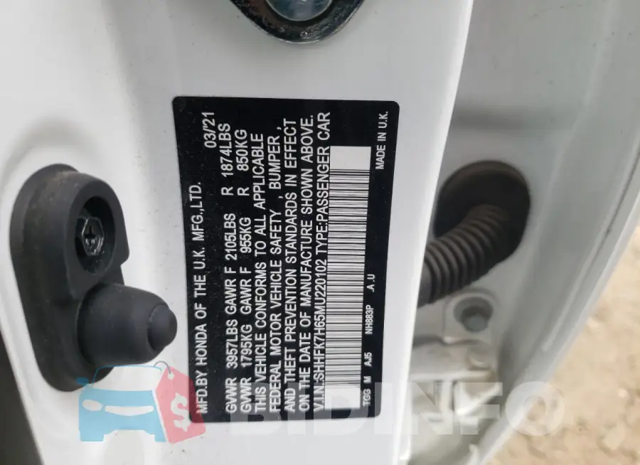 SHHFK7H65MU220102 Photo# 12