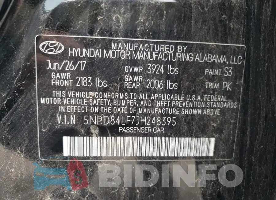 5NPD84LF7JH248395 Photo# 12
