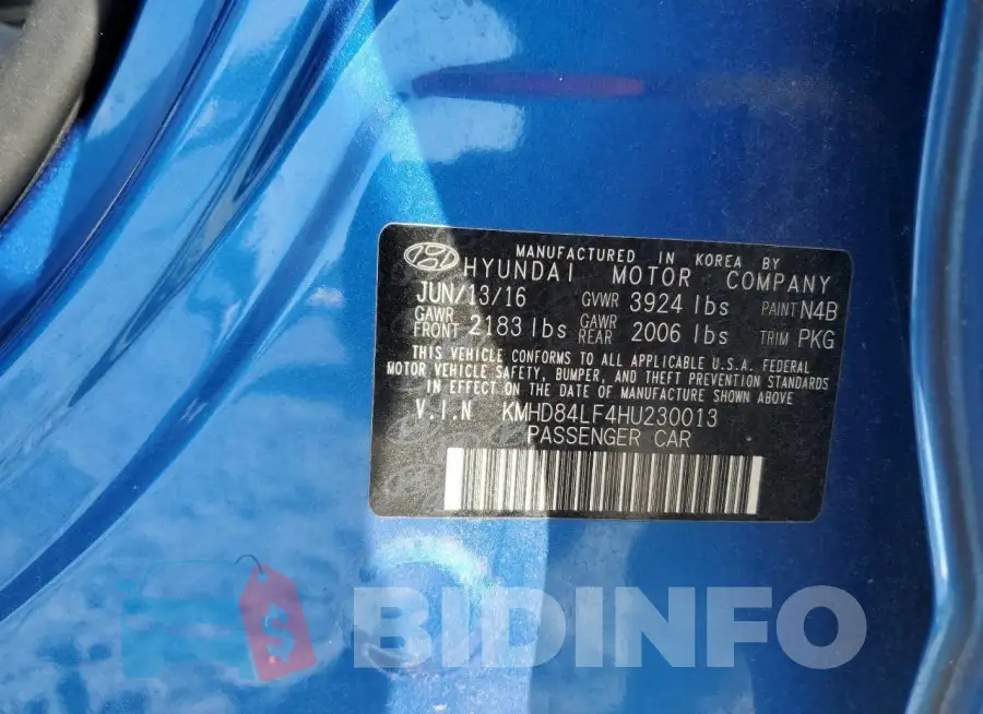 KMHD84LF4HU230013 Photo# 12