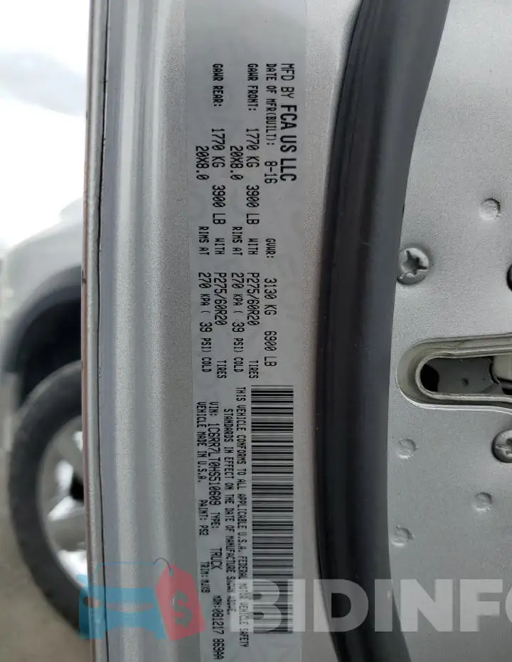 1C6RR7LT0HS510609 Photo# 12