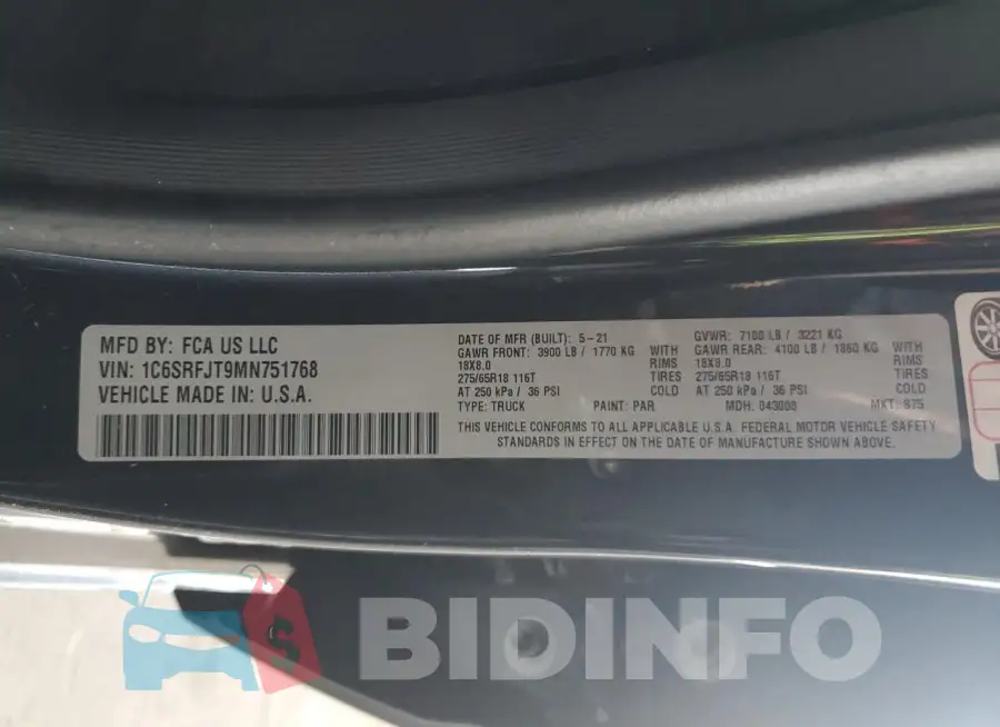 1C6SRFJT9MN751768 Photo# 12