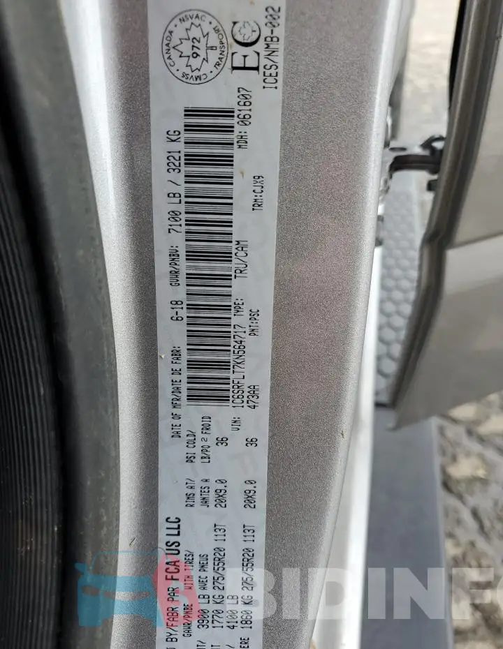 1C6SRFLT7KN564717 Photo# 12