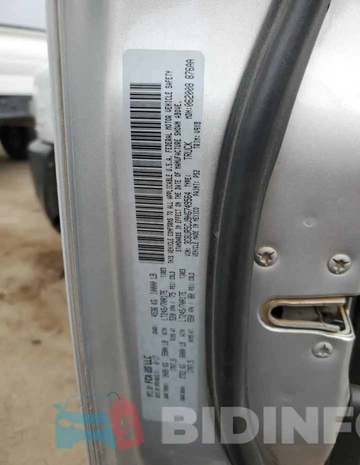 3C6UR5CJ9HG749564 Photo# 12
