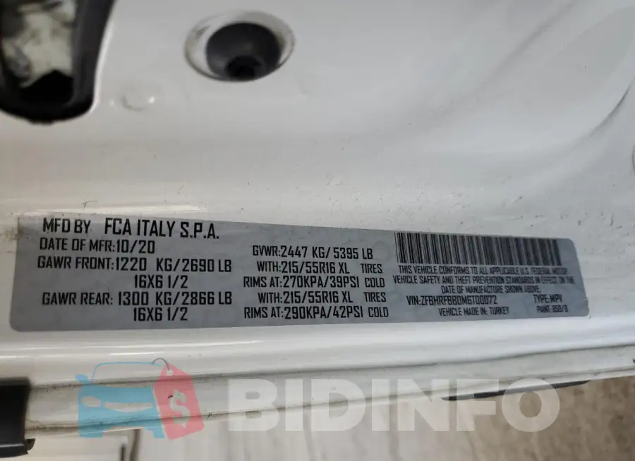 ZFBHRFBB0M6T00072 Photo# 13