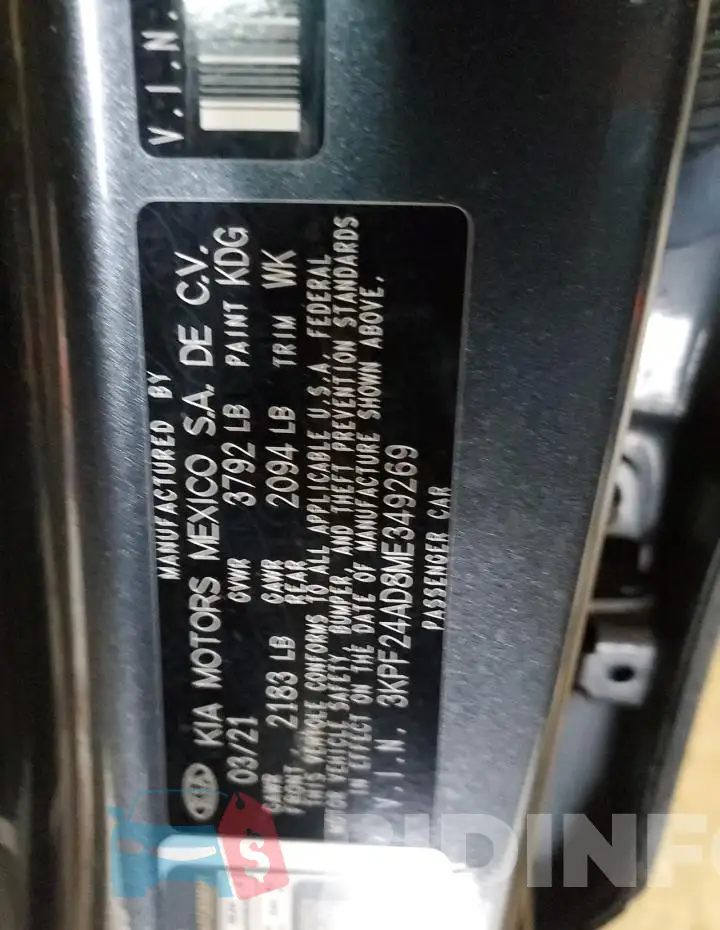 3KPF24AD8ME349269 Photo# 12