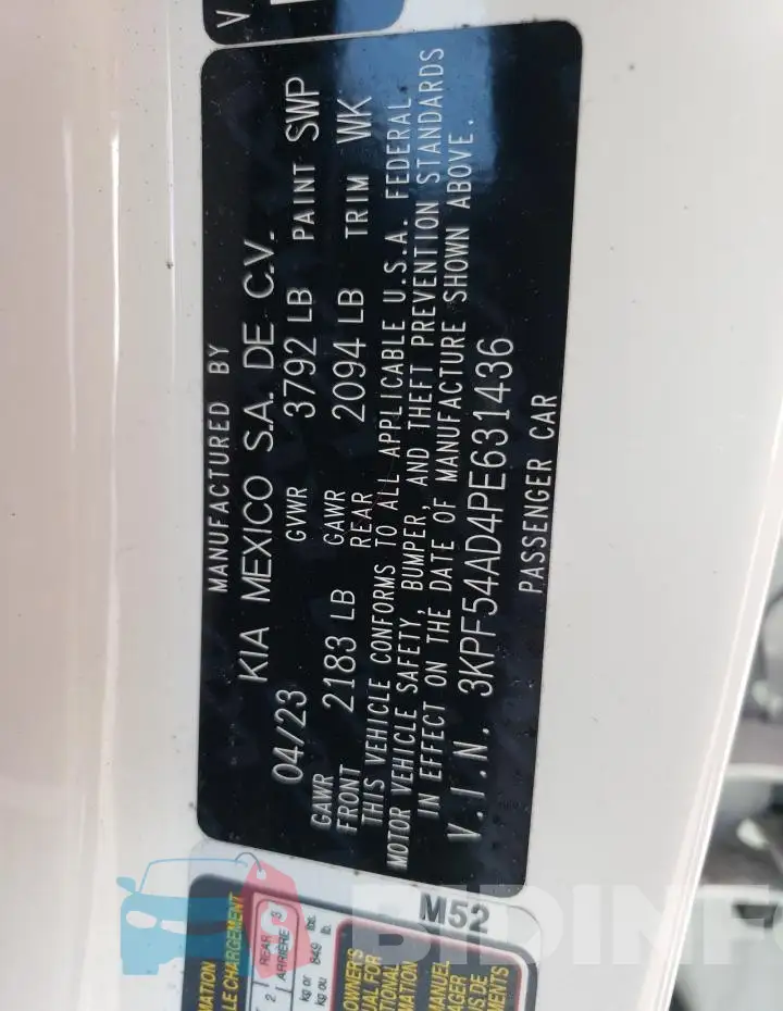 3KPF54AD4PE631436 Photo# 13