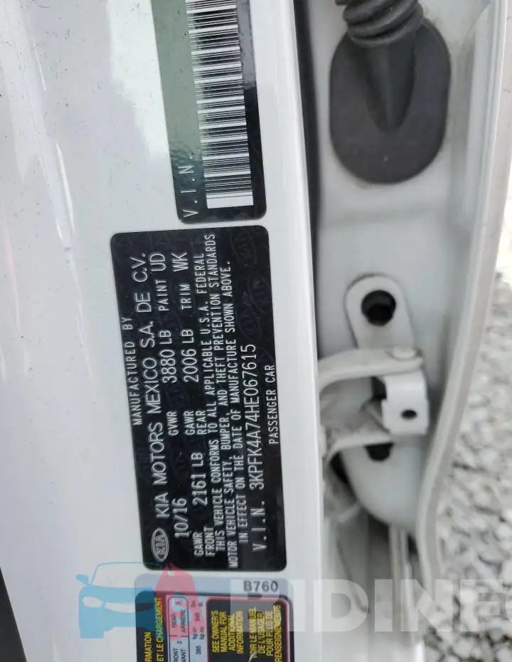 3KPFK4A74HE067615 Photo# 12
