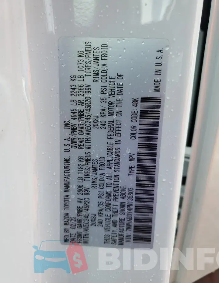 7MMVABDY4PN135803 Photo# 13