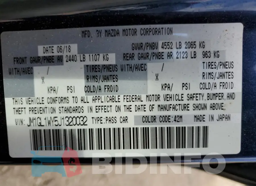 JM1GL1WY5J1320032 Photo# 12