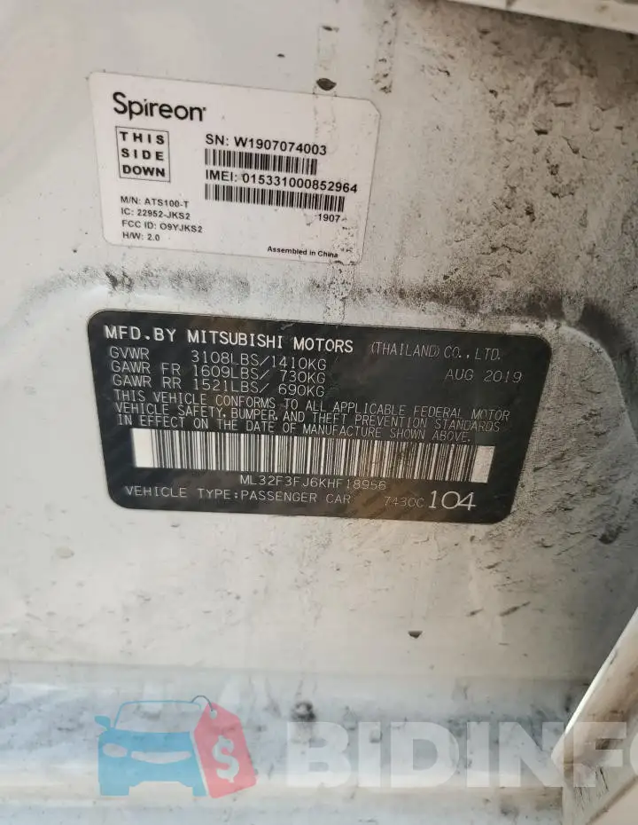 ML32F3FJ6KHF18956 Photo# 12