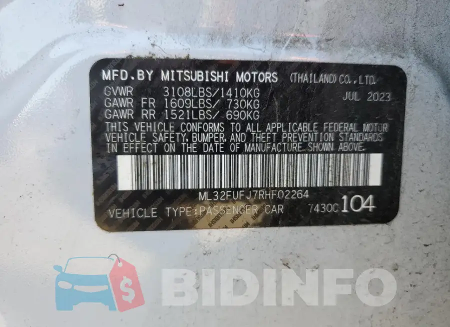 ML32FUFJ7RHF02264 Photo# 12