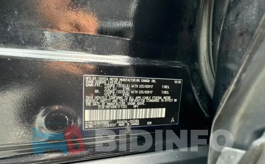 2T3F1RFVXMC171355 Photo# 10