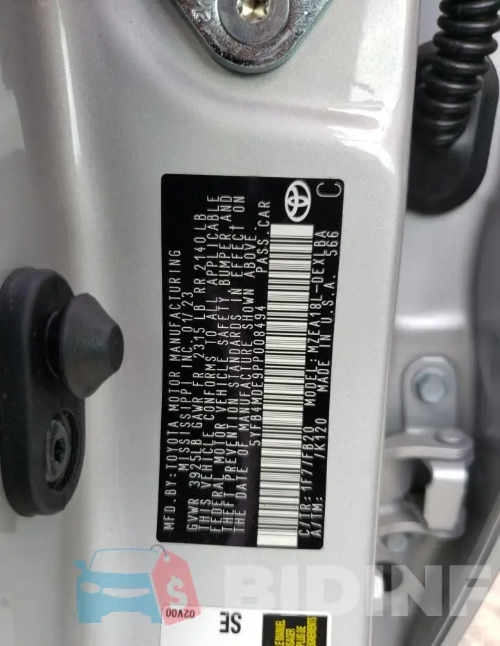 5YFB4MDE9PP008494 Photo# 12