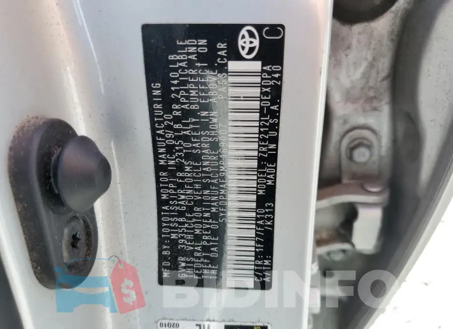 5YFDPMAE9MP169007 Photo# 12