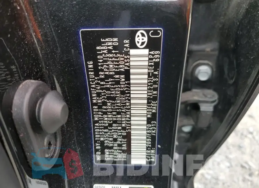5YFEPMAE6MP241771 Photo# 12