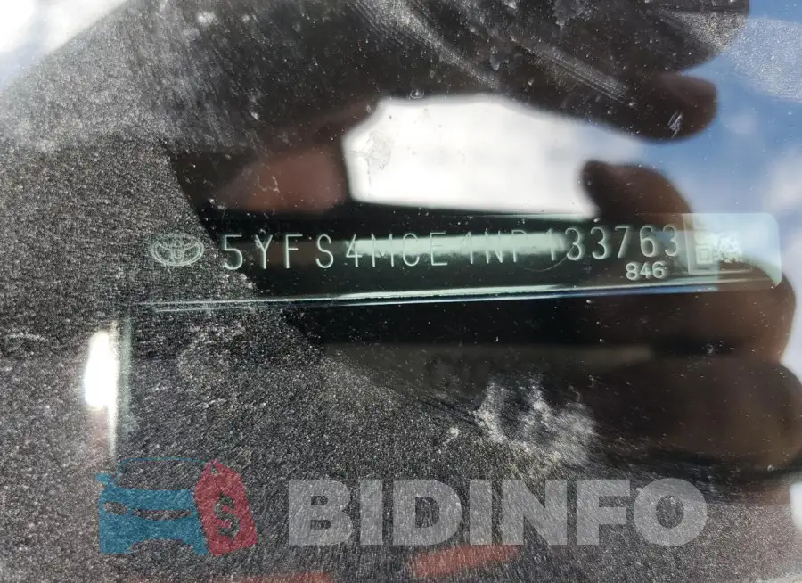 5YFS4MCE1NP133763 Photo# 12