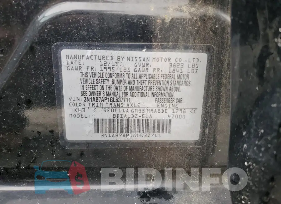3N1AB7AP1GL637711 Photo# 12