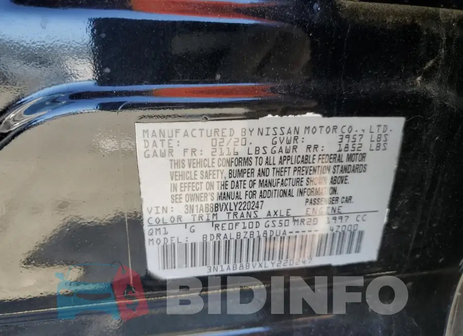 3N1AB8BVXLY220247 Photo# 12