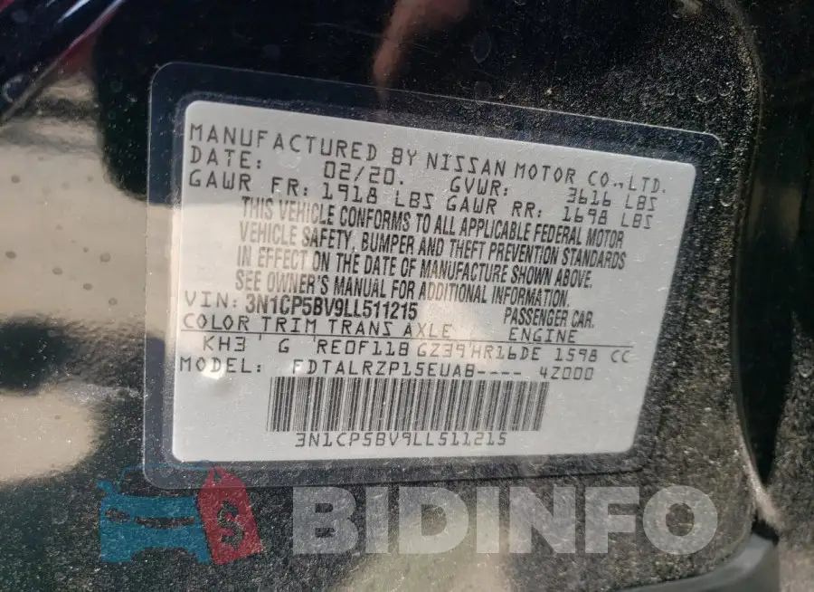 3N1CP5BV9LL511215 Photo# 12
