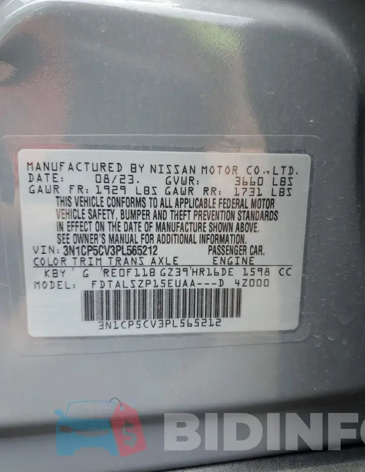 3N1CP5CV3PL565212 Photo# 13