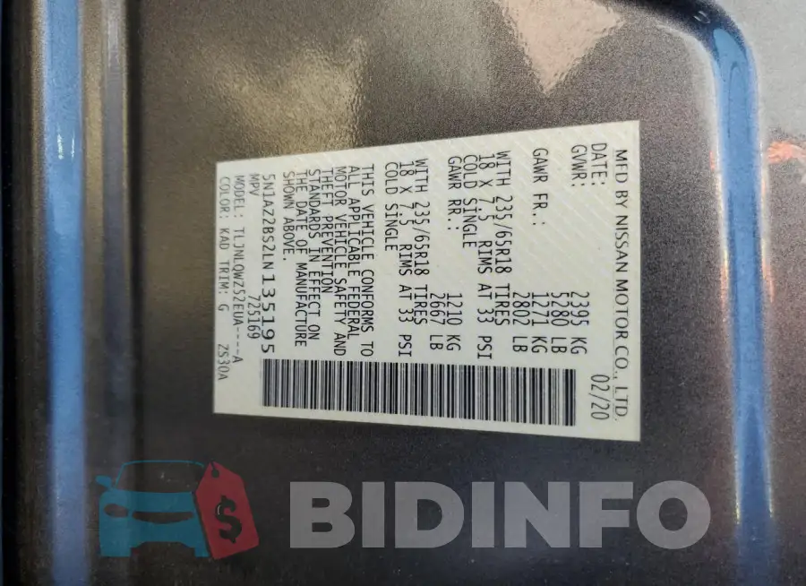 5N1AZ2BS2LN135195 Photo# 12