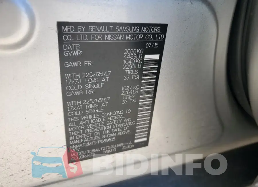 KNMAT2MT1FP589815 Photo# 13