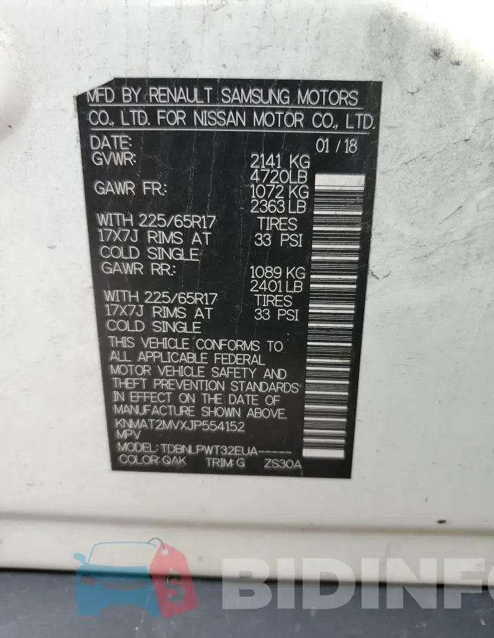 KNMAT2MVXJP554152 Photo# 12