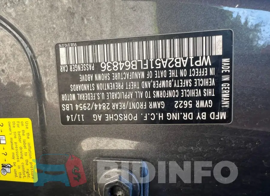 WP1AB2A51FLB64836 Photo# 10