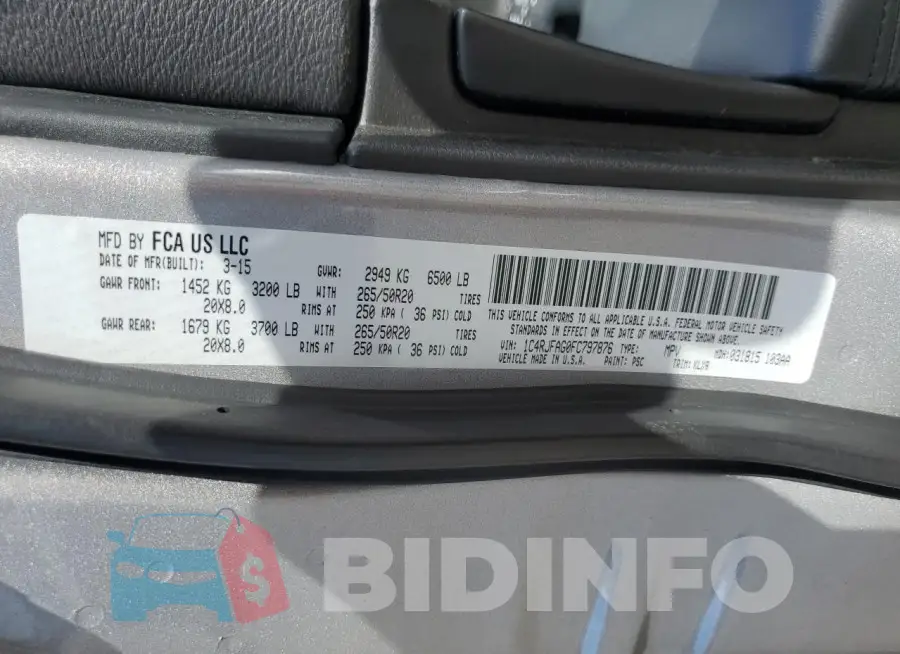 1C4RJFAG0FC797876 Photo# 13