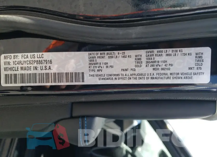 1C4RJYC62P8867916 Photo# 13