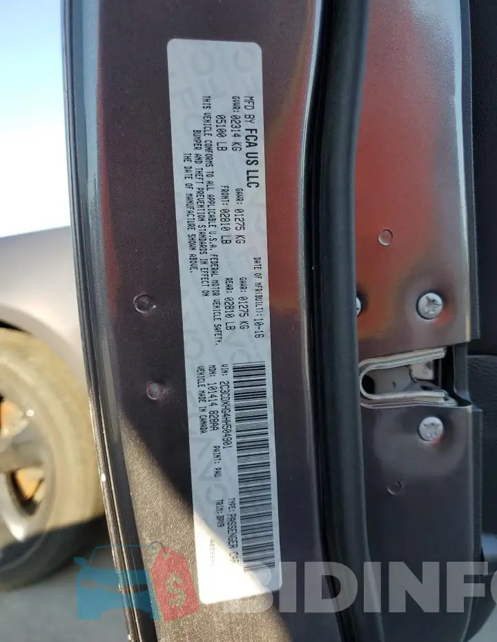 2C3CDXHG4HH504901 Photo# 12