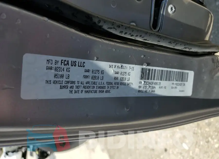 2C3CDXHG9FH896139 Photo# 12