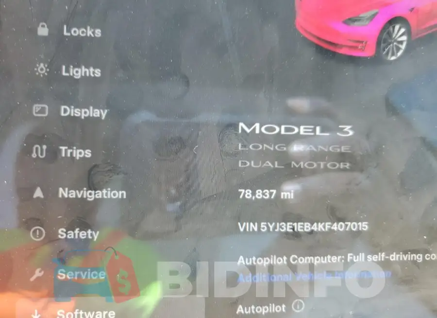 5YJ3E1EB4KF407015 Photo# 9