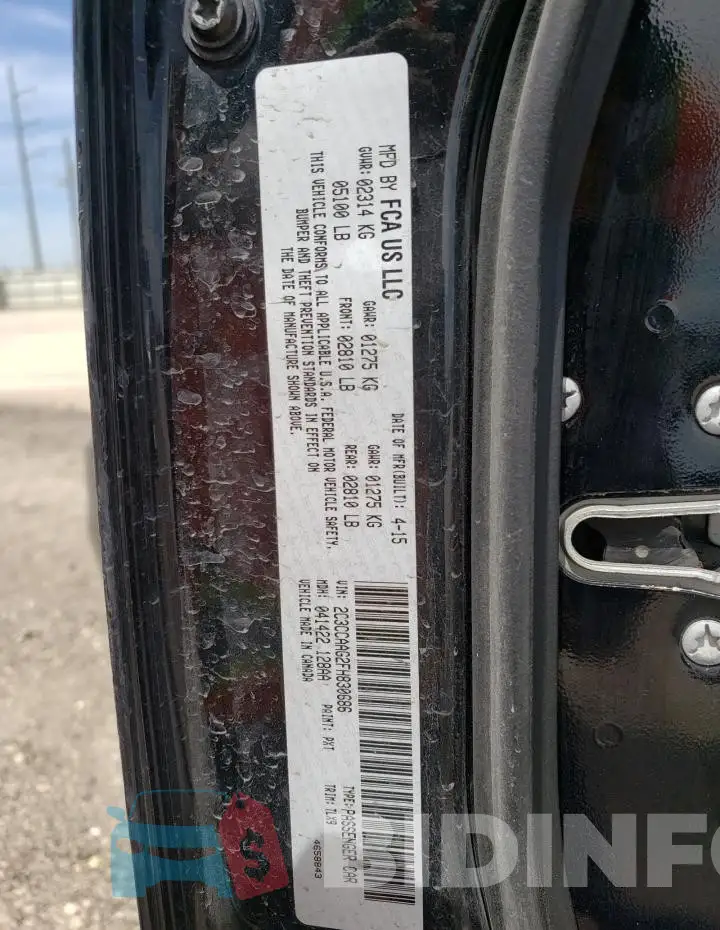 2C3CCAAG2FH830686 Photo# 12