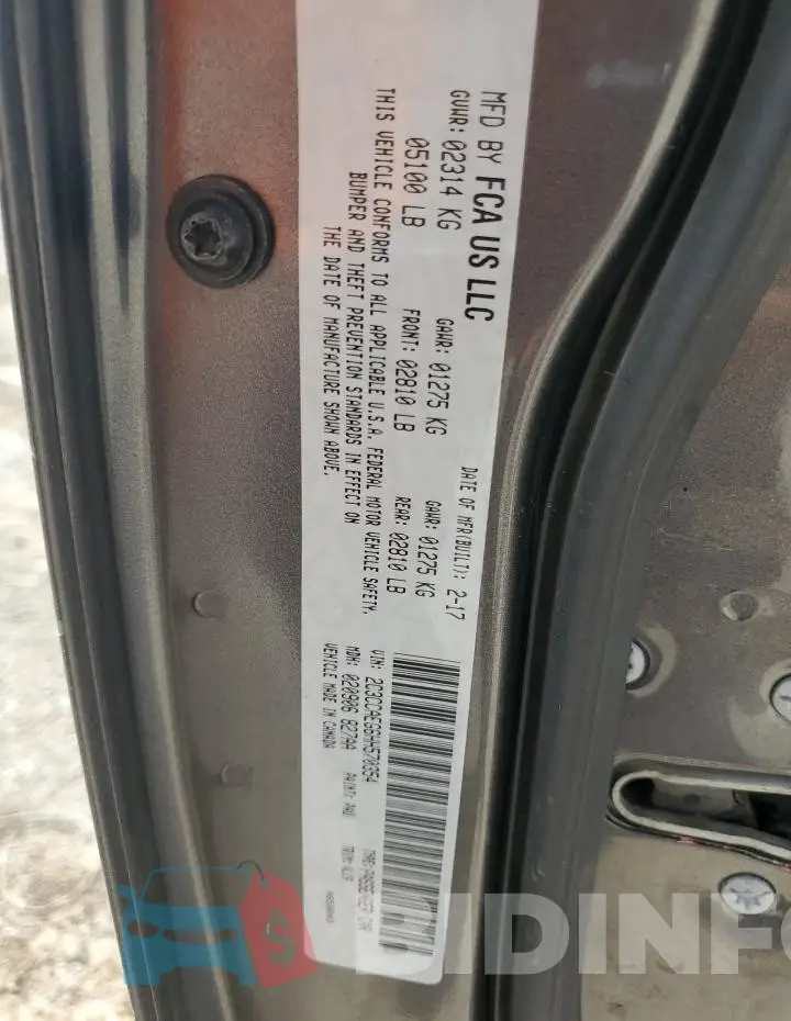 2C3CCAEG6HH570354 Photo# 12