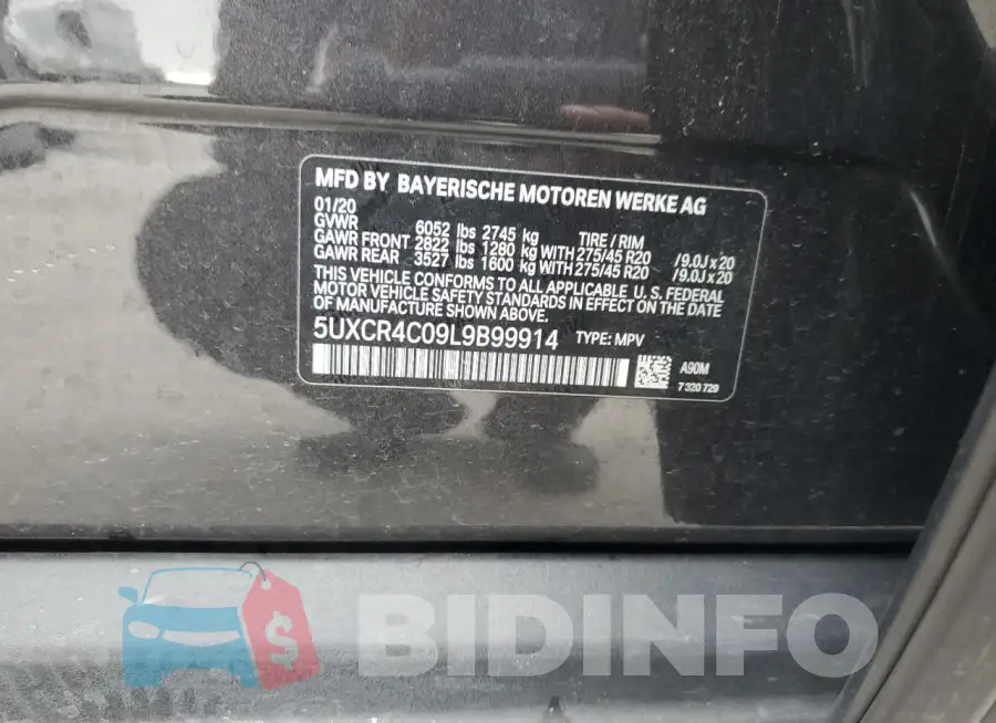 5UXCR4C09L9B99914 Photo# 13