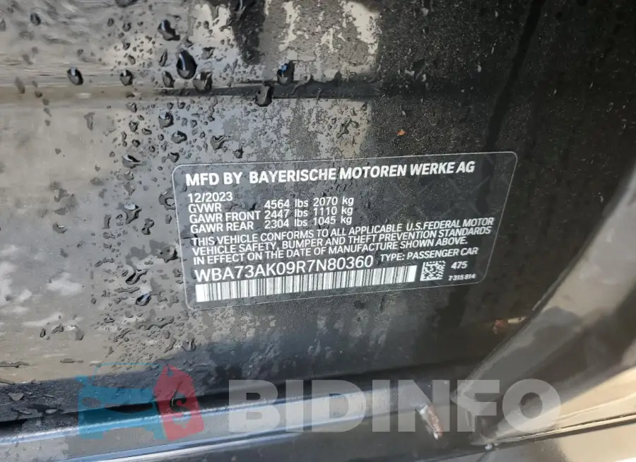 WBA73AK09R7N80360 Photo# 12