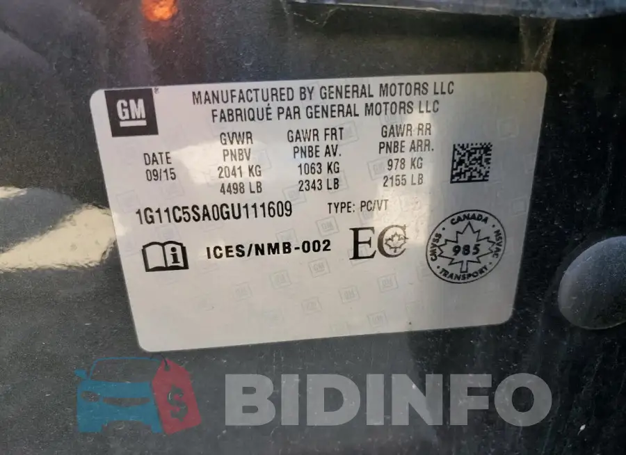 1G11C5SA0GU111609 Photo# 12