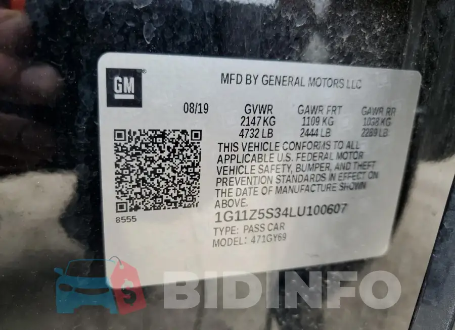 1G11Z5S34LU100607 Photo# 13