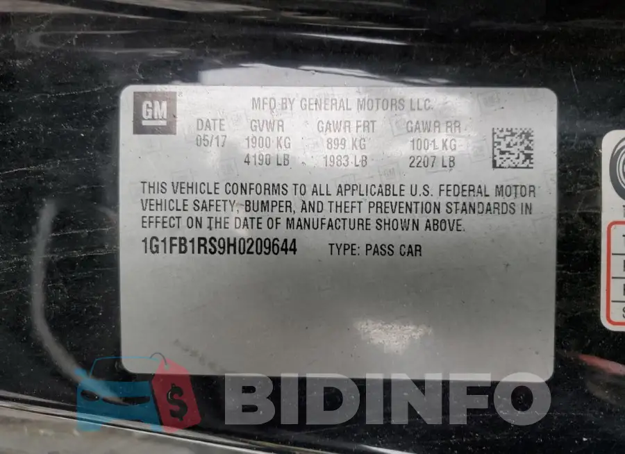 1G1FB1RS9H0209644 Photo# 12
