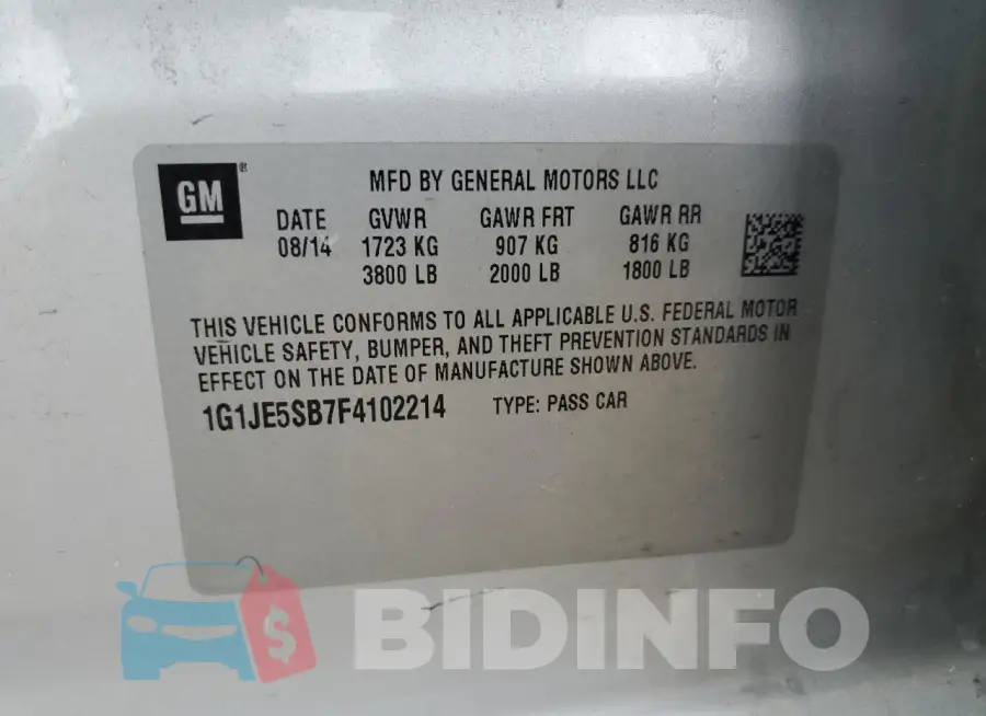 1G1JE5SB7F4102214 Photo# 12
