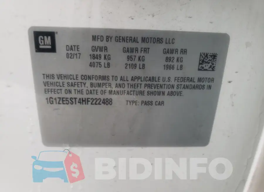 1G1ZE5ST4HF222488 Photo# 12