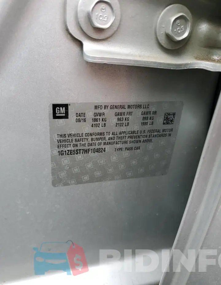 1G1ZE5ST7HF104824 Photo# 12