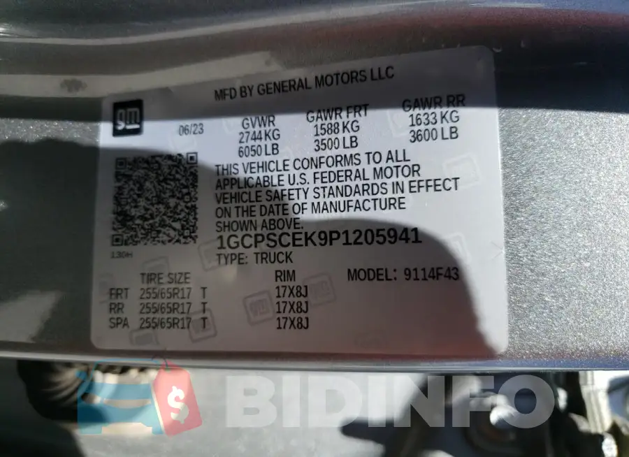 1GCPSCEK9P1205941 Photo# 12