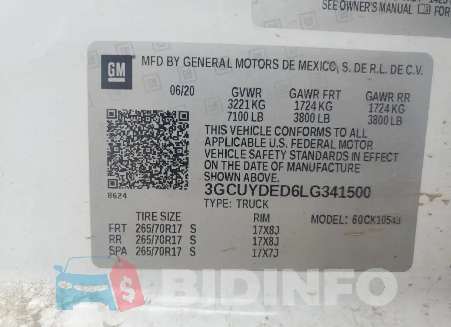 3GCUYDED6LG341500 Photo# 12
